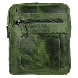 Skuldertaske eller Crossbody-taske i 6 farver glat læder med justerbar skulderrem