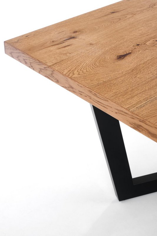 Hautvillers Extendable Dining Table Wood Color