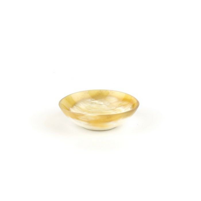 Coupe ronde en corne blonde