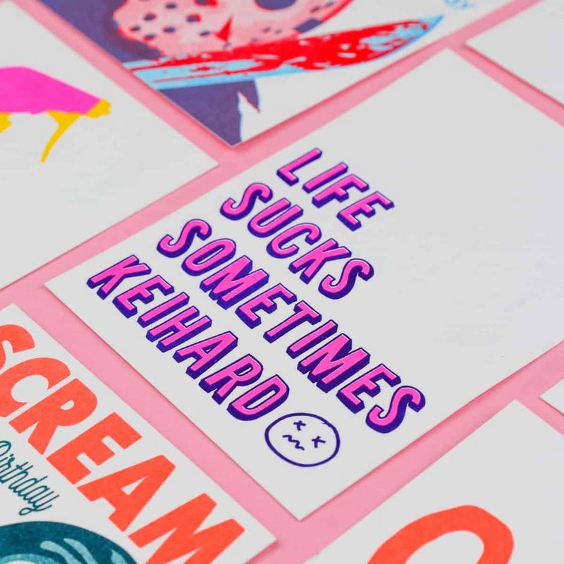 Riso print Życie czasami jest do bani, Keihard