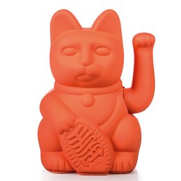 Lucky Cat | Neon orange