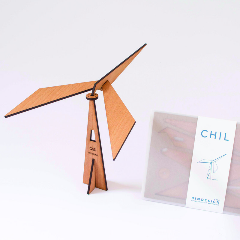 Cadeau de Noël - CHIL puzzle hêtre - mobile oiseau en équilibre