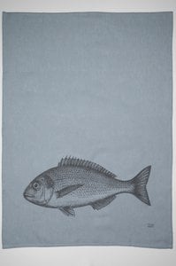 Geschirrtuch Halbleinen, FISH