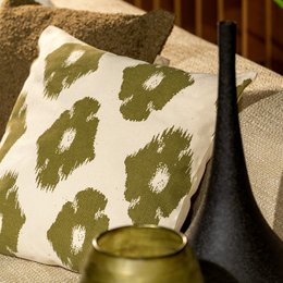 Dutch Decor RICO - Cushion 45x45 cm Olive Branch - green