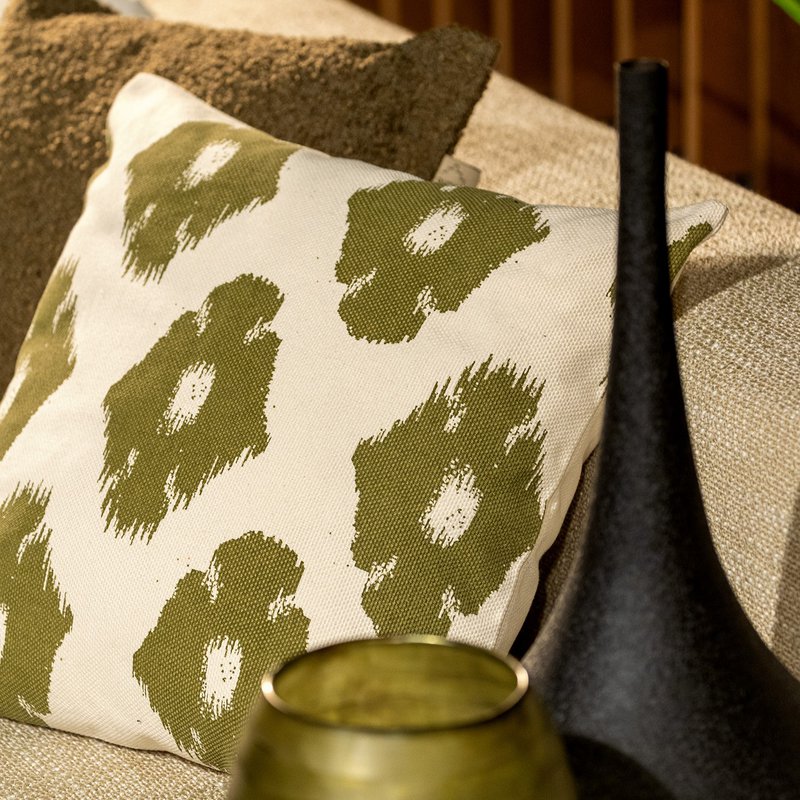 Dutch Decor RICO - Cushion 45x45 cm Olive Branch - green