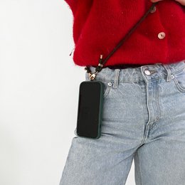 Telefoonketting - olijfgroen
