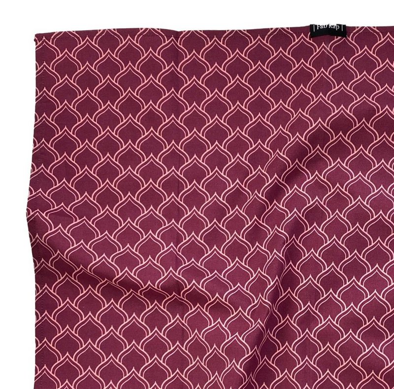 Furoshiki 3-formaatbundel - enkelzijdig - bordeauxrode bogen - FabRap