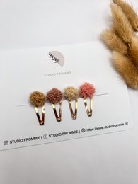 Pompon set mauve