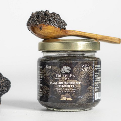 Trüffelsauce mit edlem schwarzen Trüffel 3% 80 gr