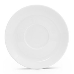 Plato café con leche 16cm Blanco Clásico