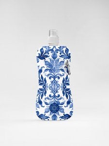 Water Bottle Blue Tile