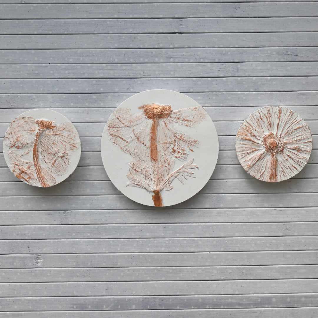 Lot de 3 Micro Tuiles, Anémone