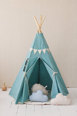Tipi-Zelt „Gold Star“ mit Girlande