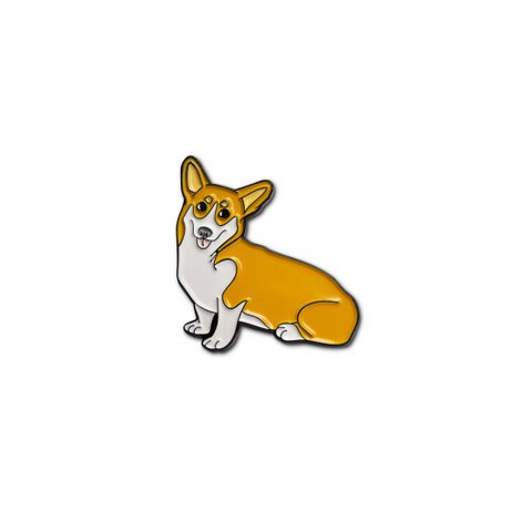 Emaille pin "Queen's Corgi"