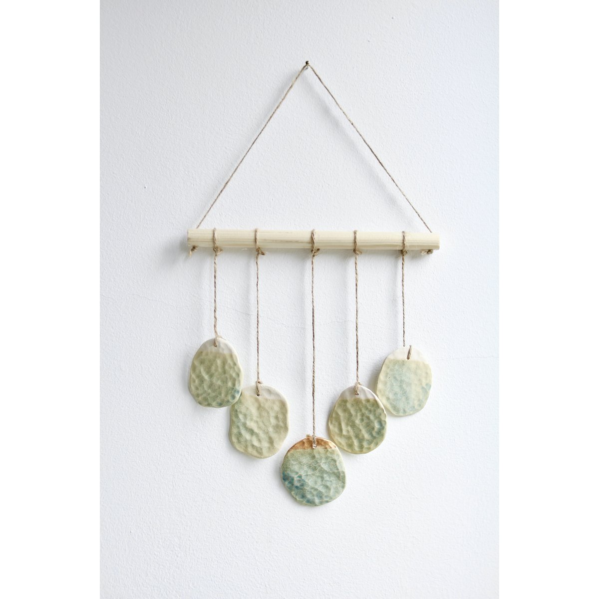 Bohemian wall hanger made of ceramic