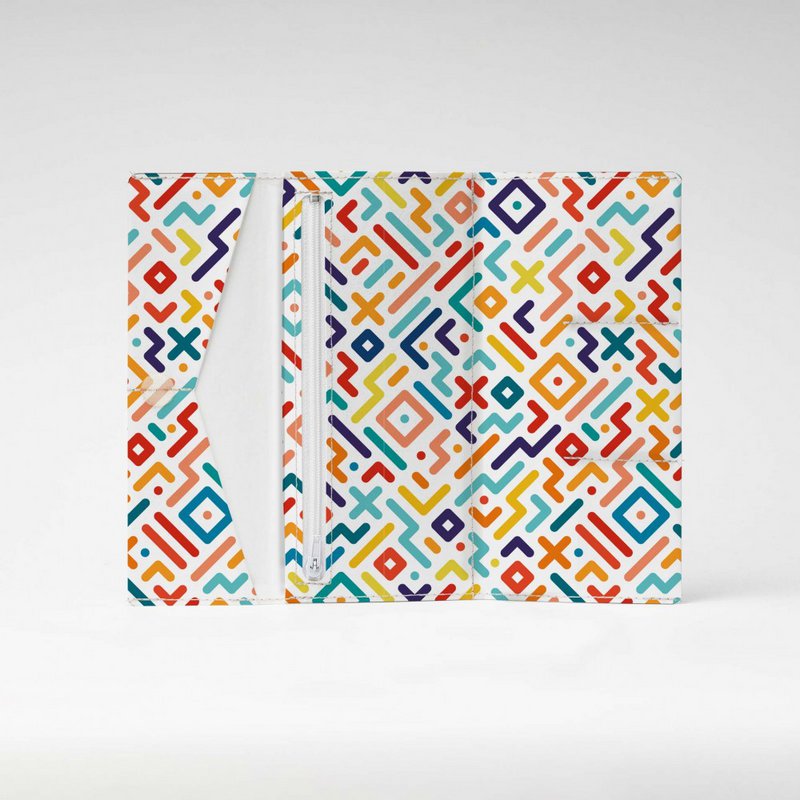 GEOMETRICAL STRIPES III Tyvek® Cardboard Wallet XL / Clutch Wallet