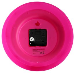 Reloj de pared infantil Atlanta, rosa, Ø 22,5 cm