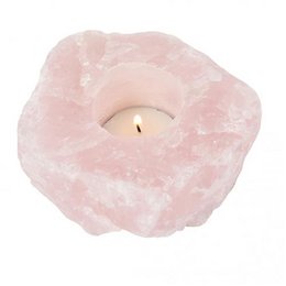 Rose Quartz fyrfadsstage Håndlavet