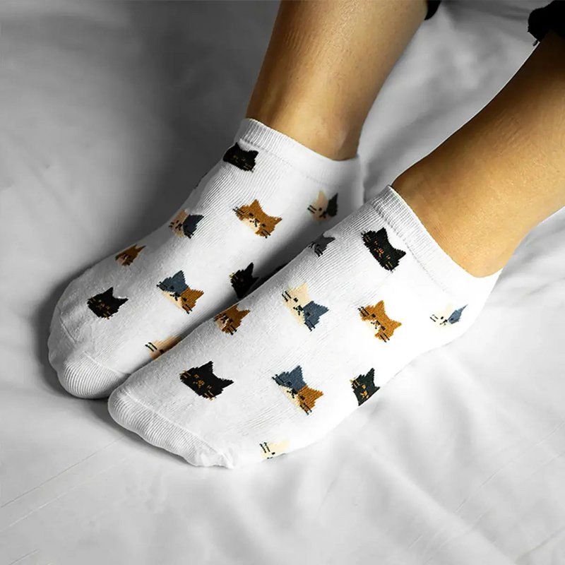 Calcetines con cabeza de gato para mujer I 35-41