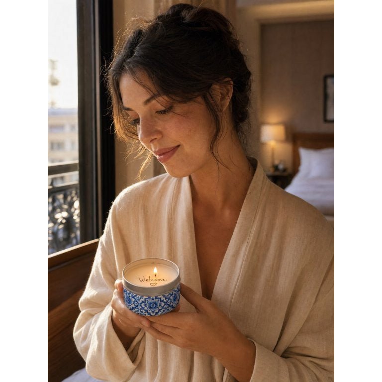 Vela sorpresa LAVURI, mensaje en lata, vela perfumada de cera de soja natural hecha a mano, vela de regalo de mensaje secreto