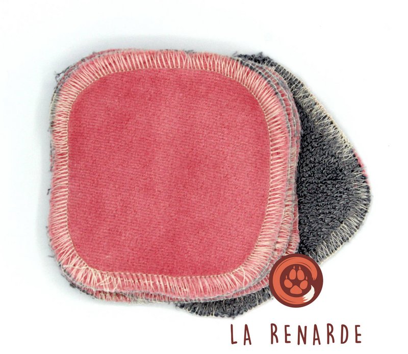 Washable make-up removing wipes (set of 6)