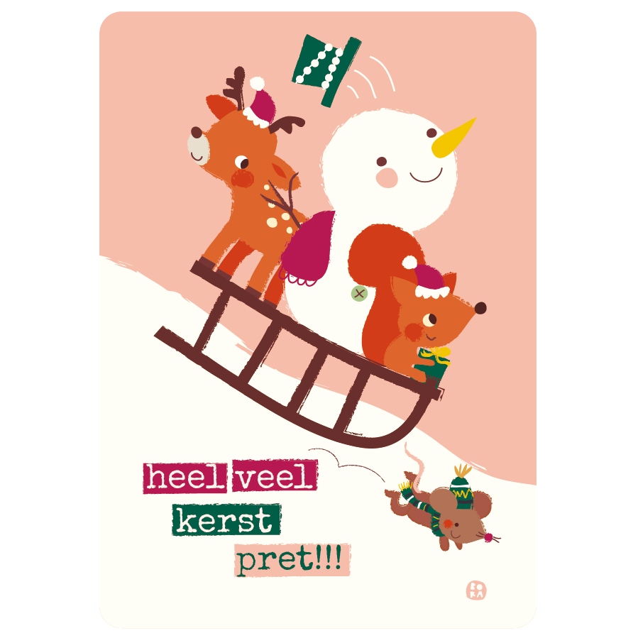 christmas postcards (dutch)