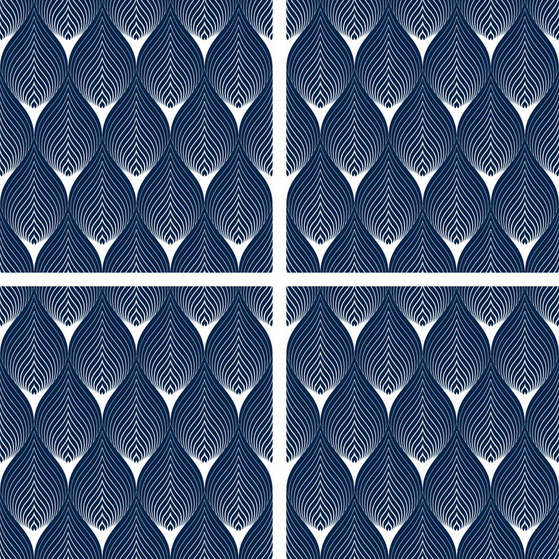 Stone Coaster Set - Blue Waves