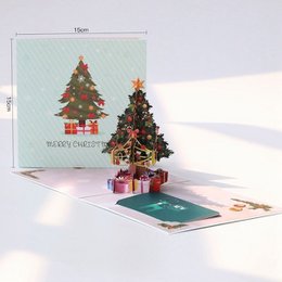 3D -kort - juletræ kort