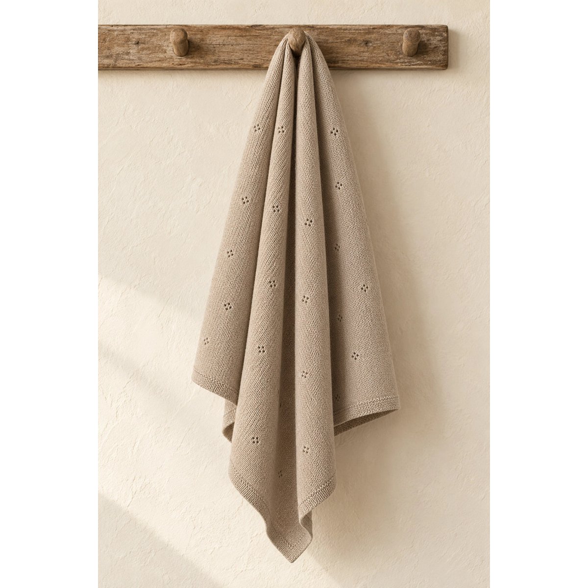 Coperta per bebè APOLLO – 100% lana merino – beige [B2B]