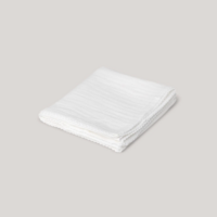 Mousseline met gehaakte bies - Witte bies