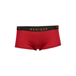Royal cherry red merino wool boxer shorts, comfortable seamless lingerie bottoms for women
