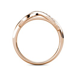 Trist Ring - Rose Gold and Crystal