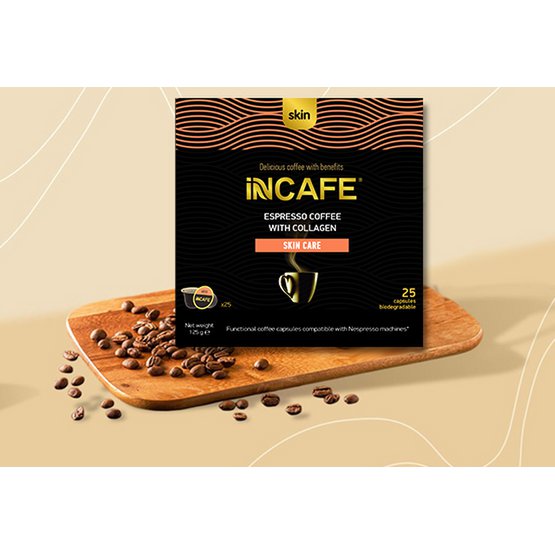 iNCAFE SKIN espresso coffee, 25 Nespresso comp. capsules
