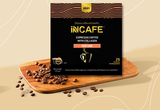 inCAFE SKIN espresso kaffe, 25 Nespresso komp. kapsler