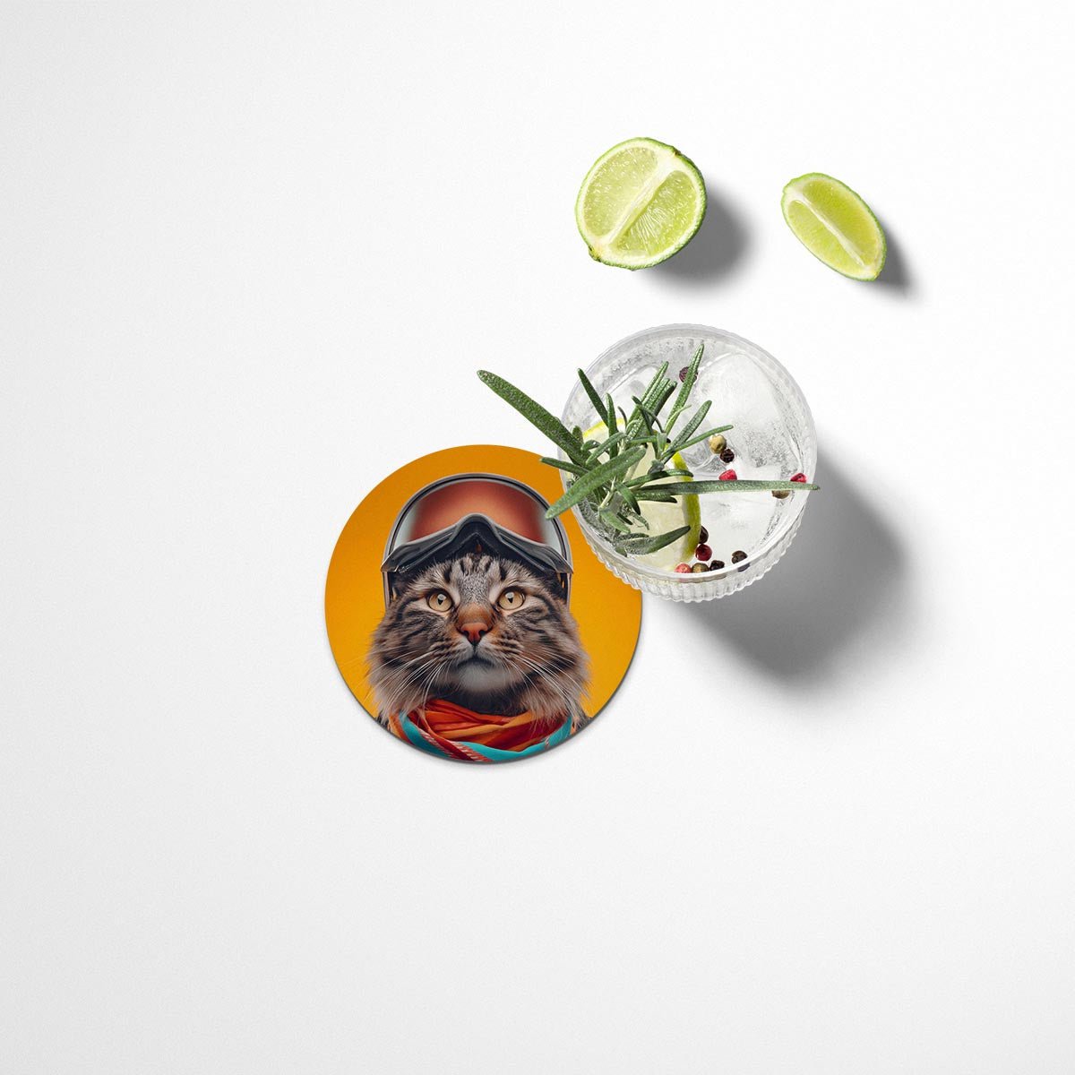 Funny Cats Coasters Set - II