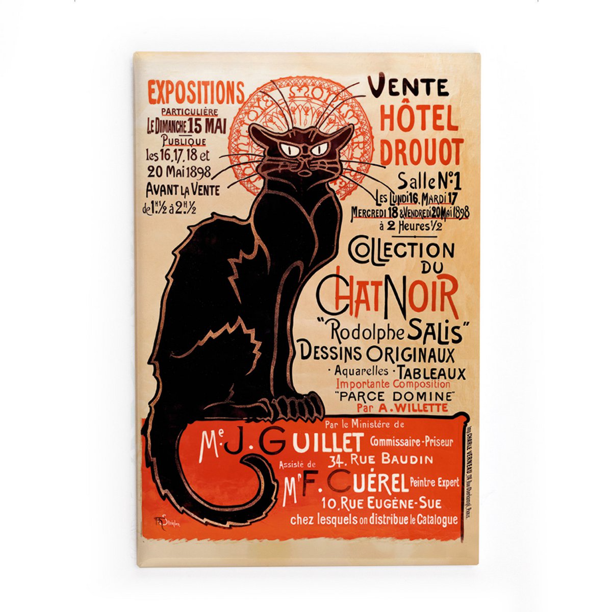 Fridge Magnet, The Black Cat, Theophile Steinlen
