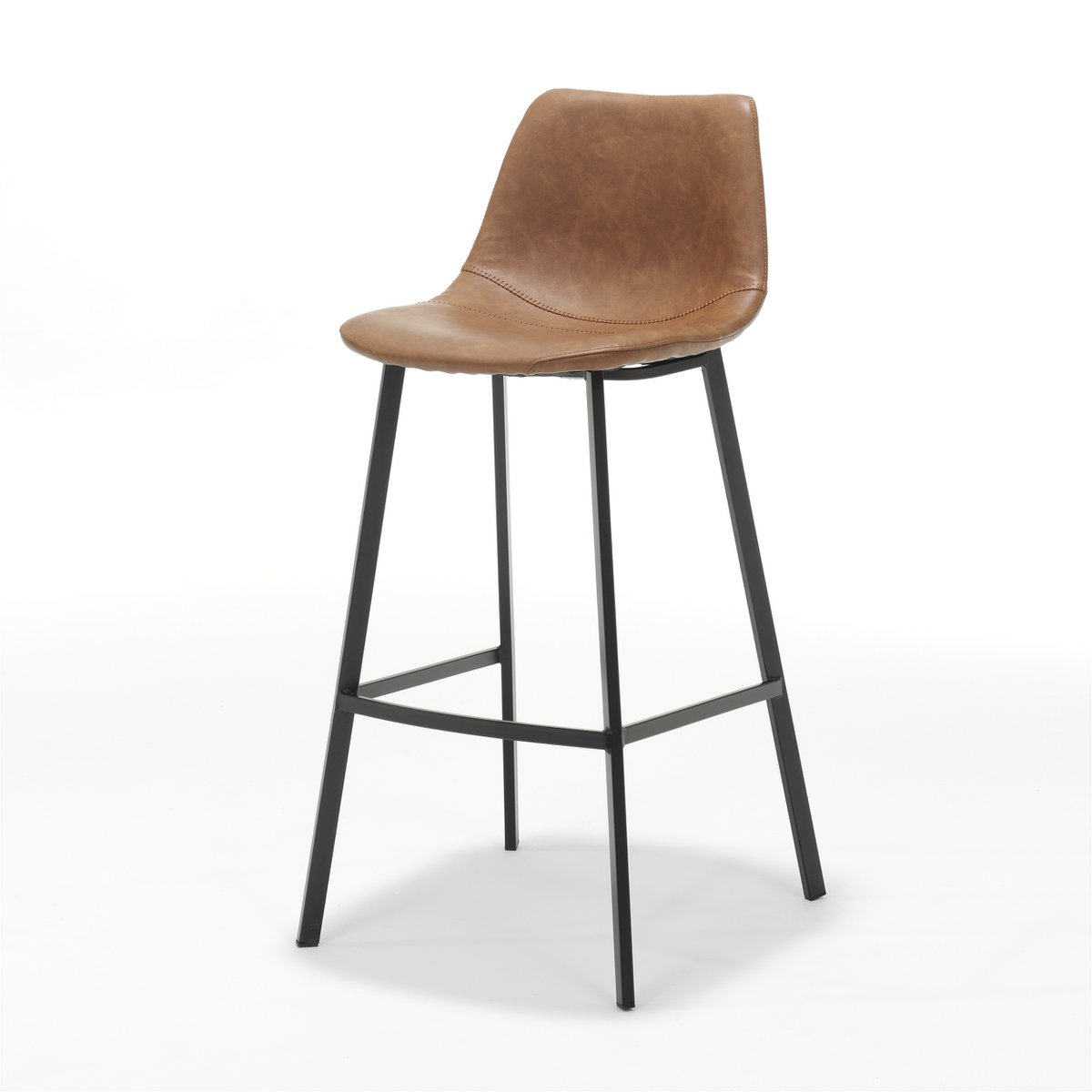 Barbin Bari Black Fabric Vintage Cognac