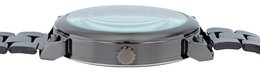 Reloj de hombre QBOS con correa de acero inoxidable, negro + marrón