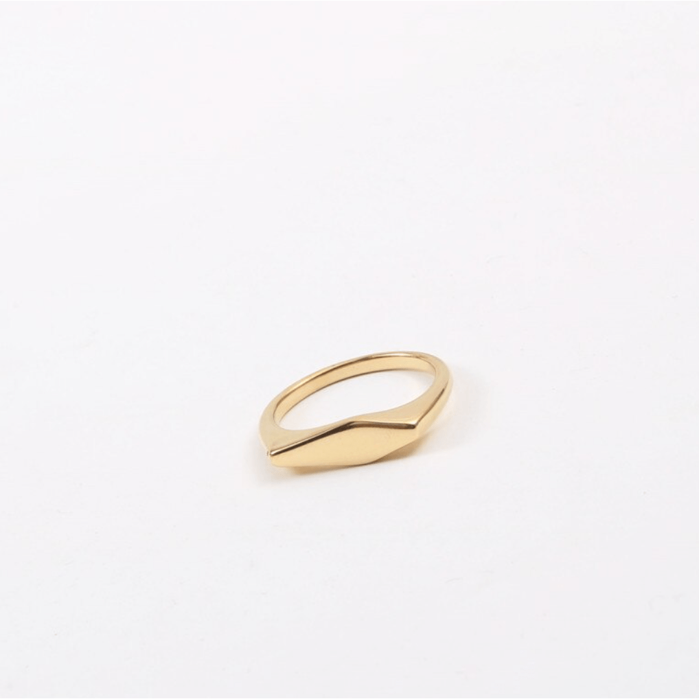 Alonzo – Edgy flacher Goldring