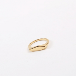Alonzo – Edgy flacher Goldring