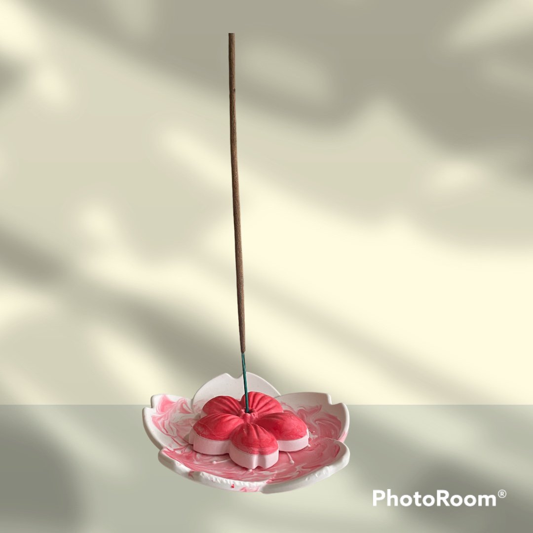 New In! Sakura Trinket Tray - made of Jesmonite