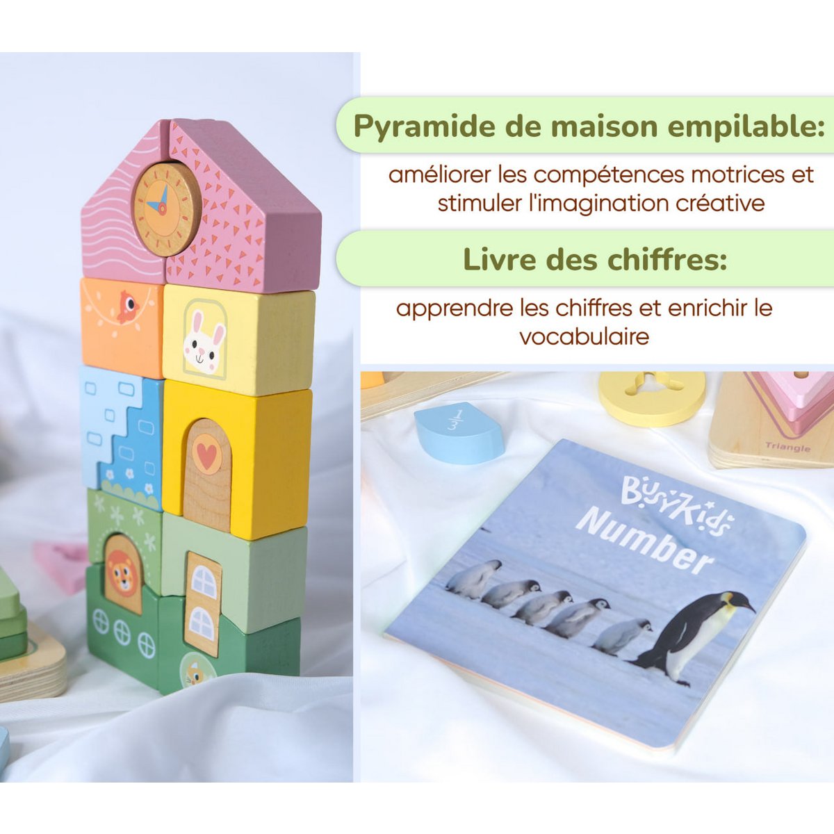 BusyKids Montessori-Set für Kinder von 24 bis 36 Monaten