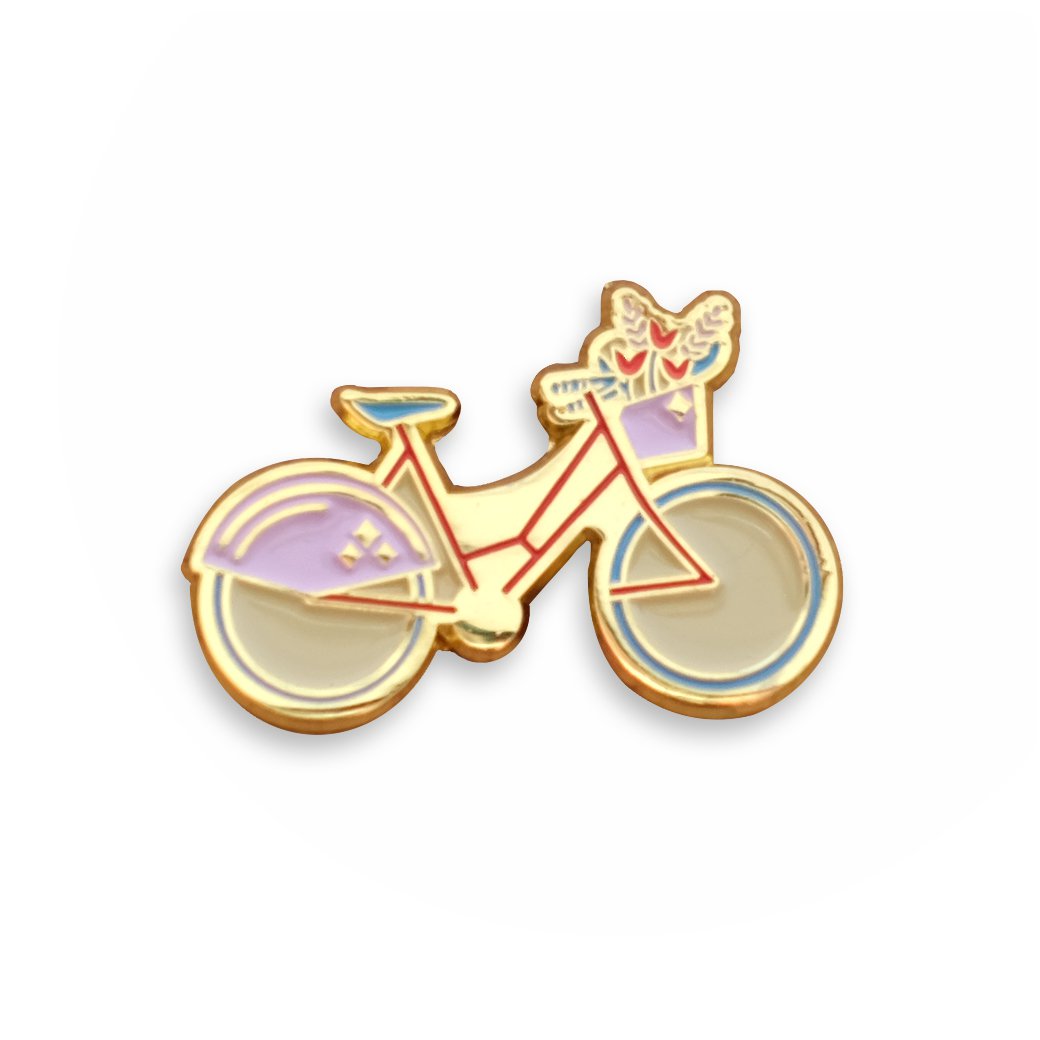 Insigne d’épingle de fleurs de vélo
