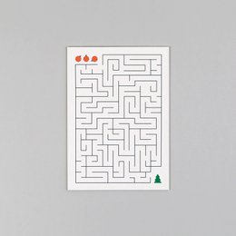 Pocztówka pulpa drzewna Kartka świąteczna Ted Labyrinth