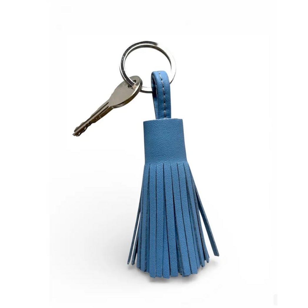 Portachiavi in ​​pelle - "Mariyam" - Azzurro FAIR