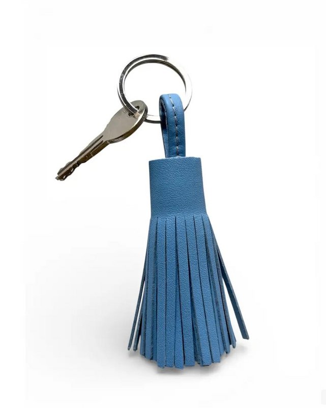 Portachiavi in ​​pelle - "Mariyam" - Azzurro FAIR
