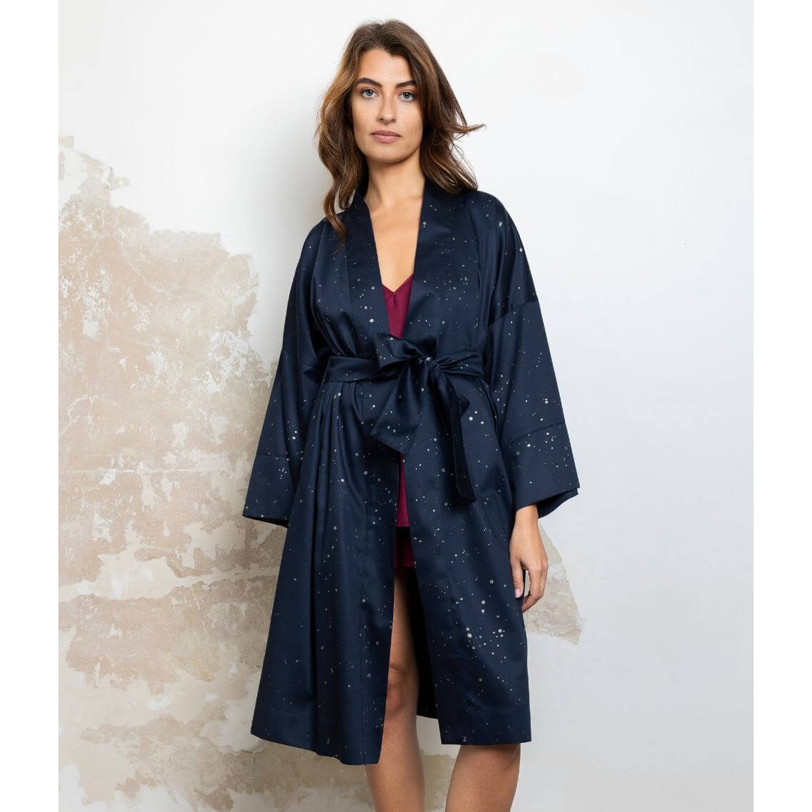 Peignoir Kimono Cosmos Foncé