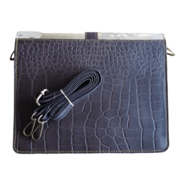 Borsa in pelle stampa animalier Sara