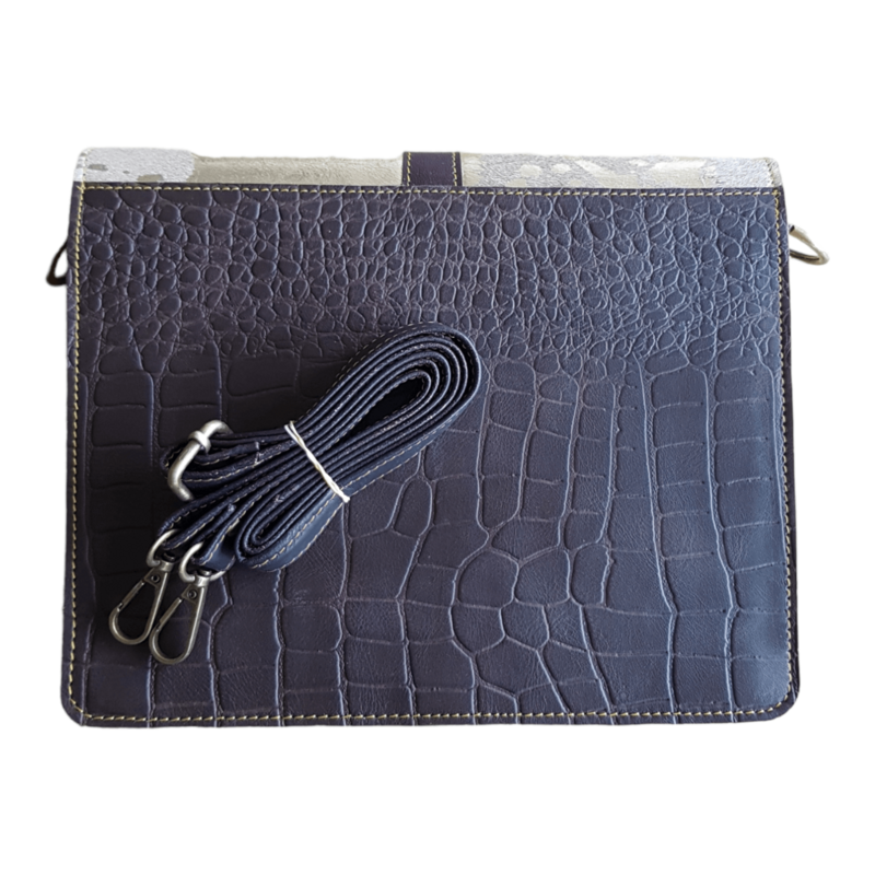 Ledertasche Sara mit Animal-Print