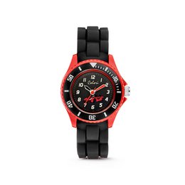 Colori Kidz 5-CLK060 Børneur med racerbil - Silikonerem - Ø 30 mm - Sort
